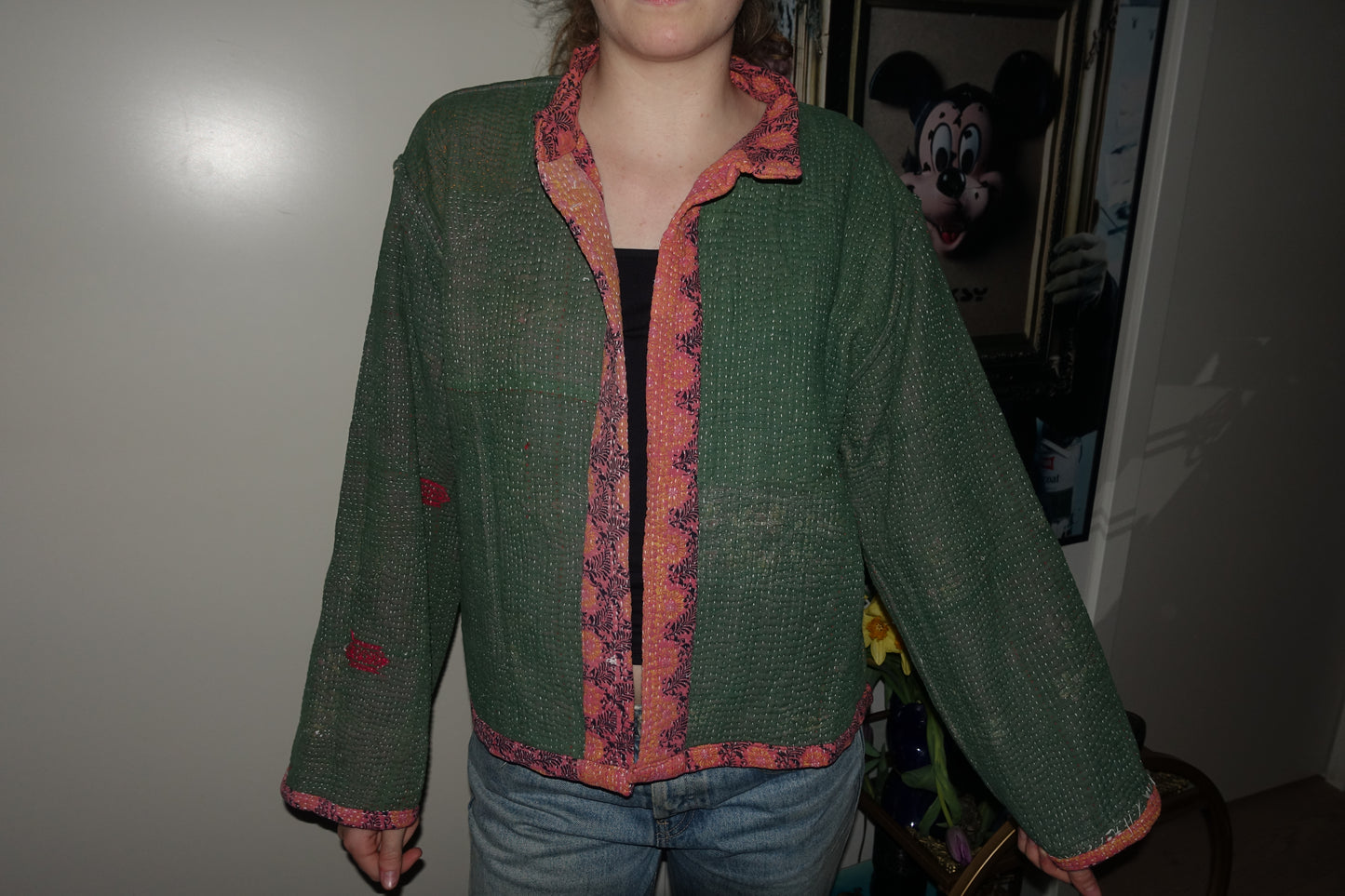 Kantha Quilted Reversible Jacket