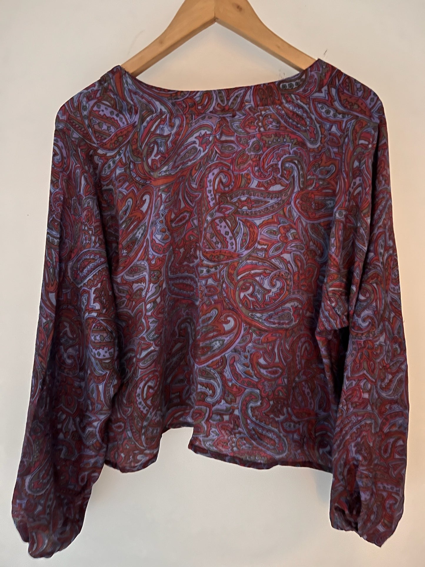 Long Sleeved 100% Silk Shirt