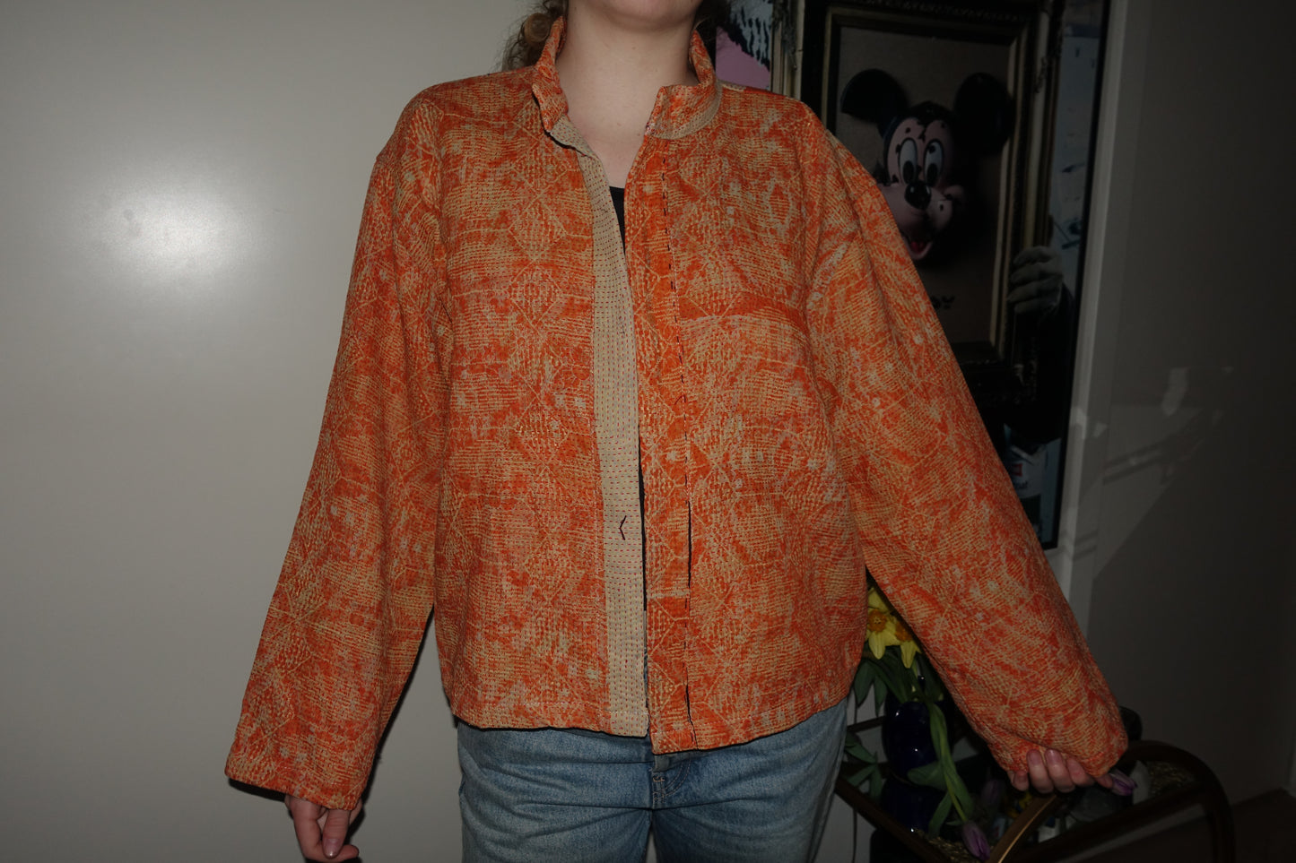 Kantha Quilted Reversible Jacket