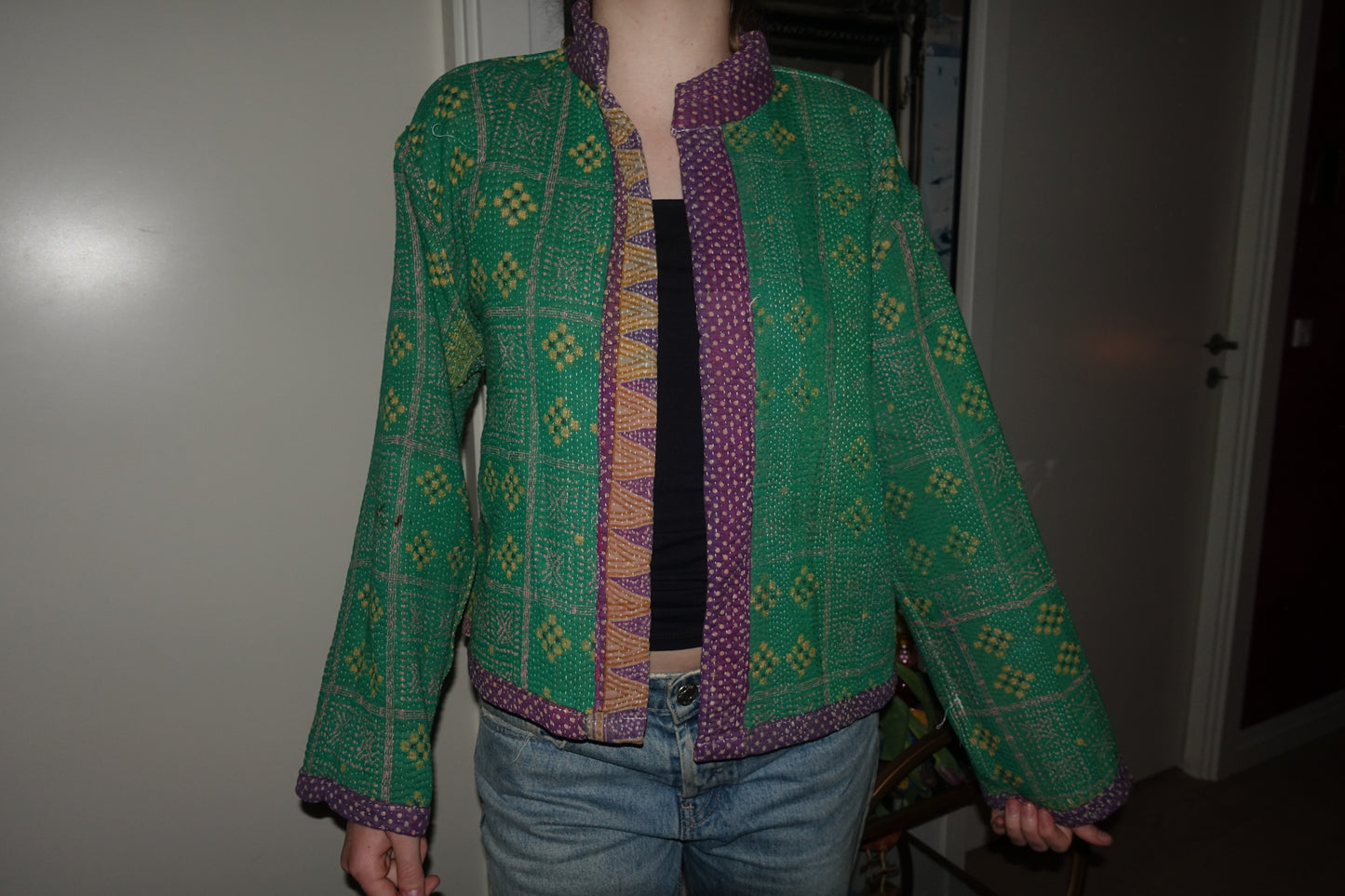 Kantha Quilted Reversible Jacket