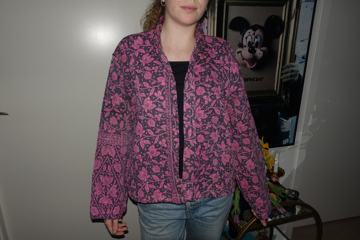 Kantha Quilted Reversible Jacket