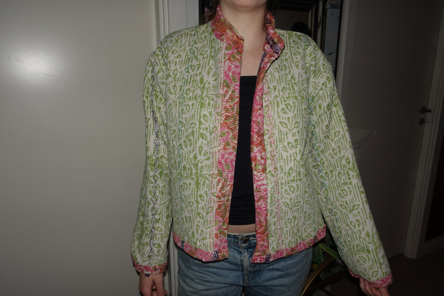 Kantha Quilted Reversible Jacket