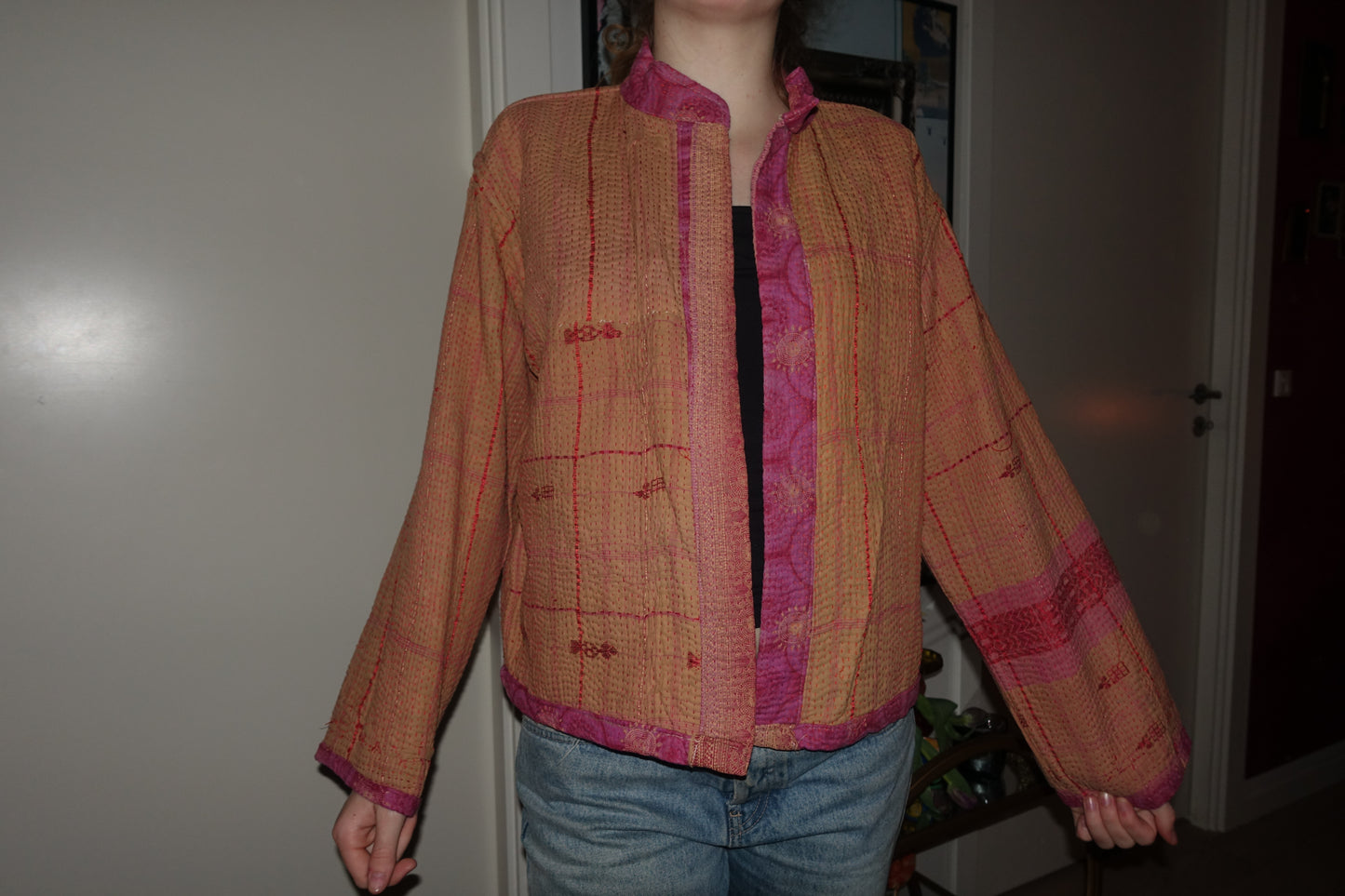 Kantha Quilted Reversible Jacket