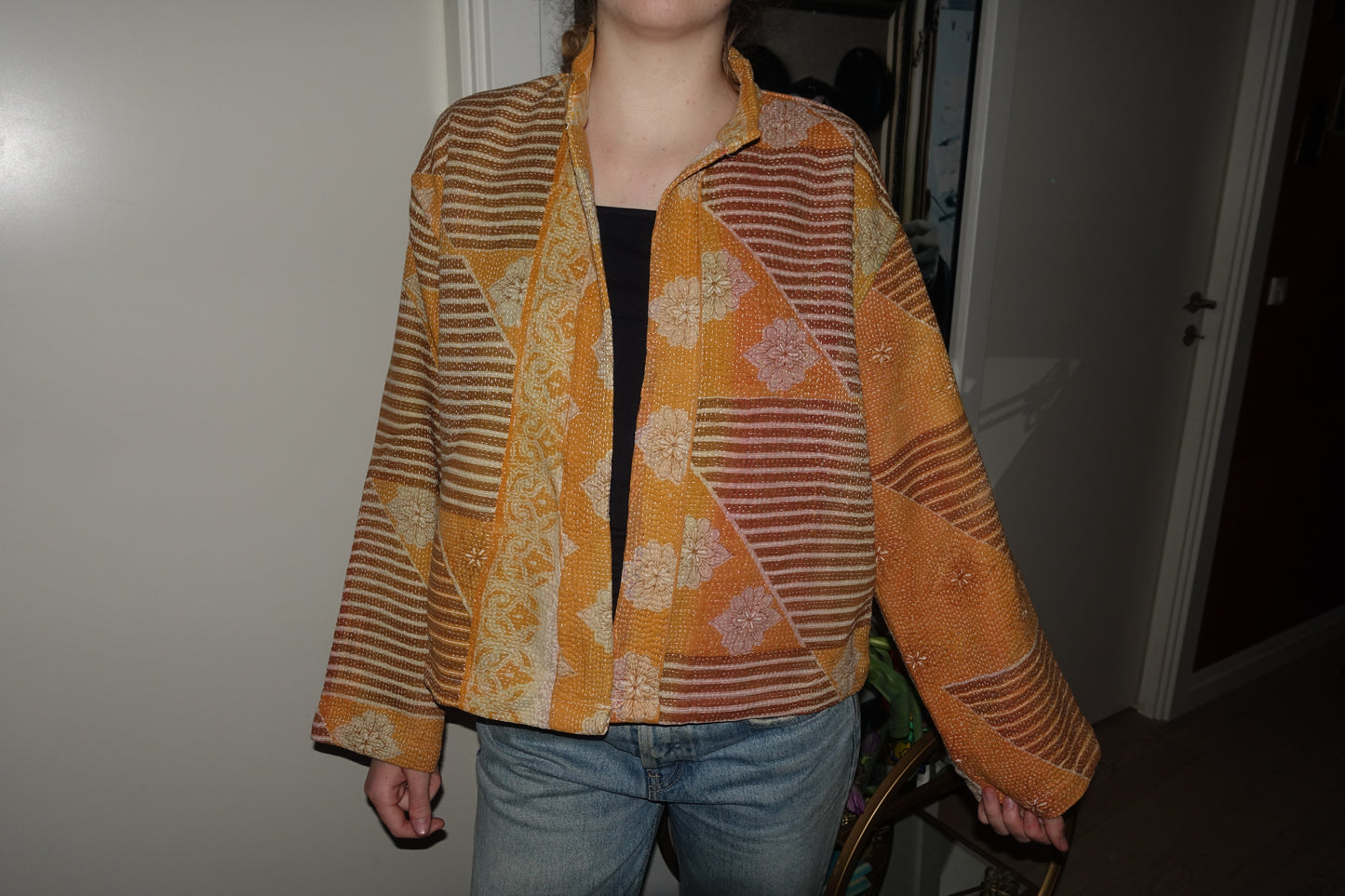 Kantha Quilted Reversible Jacket