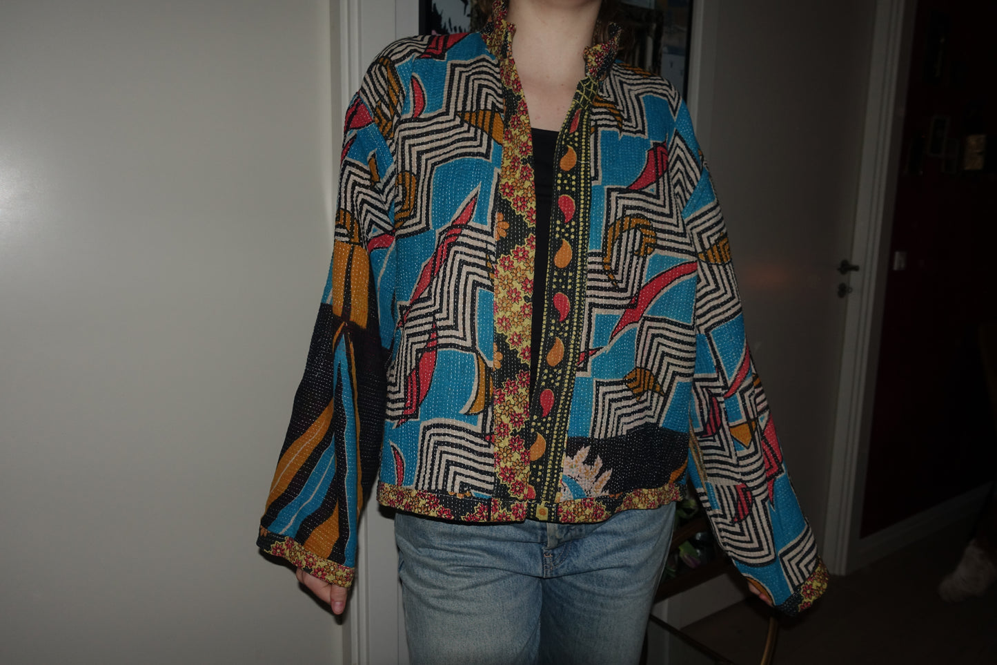 Kantha Quilted Reversible Jacket