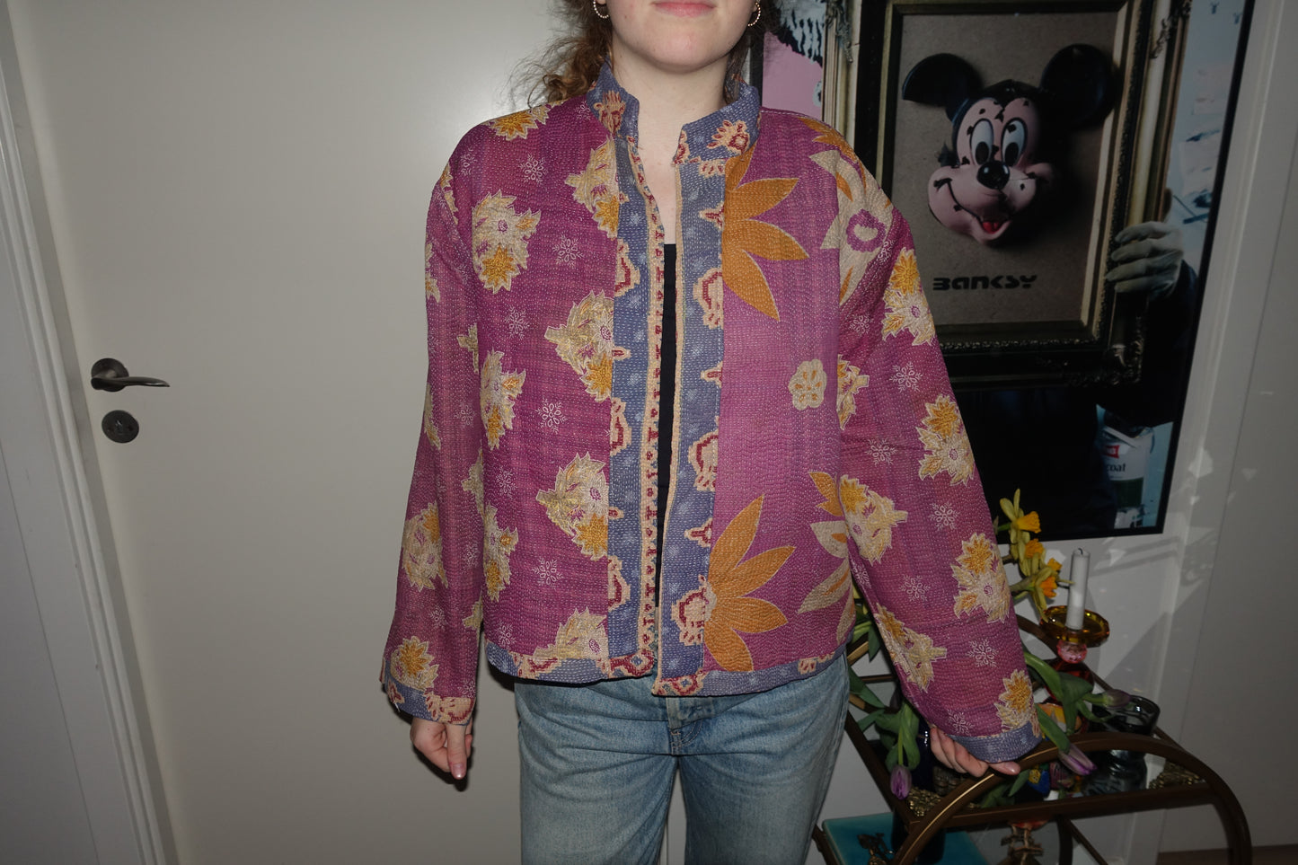 Kantha Quilted Reversible Jacket