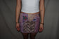 Vintage Sari Beaded Patchwork Bohemian Skirt - Purple (XS-S)