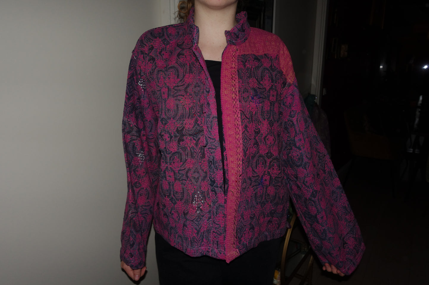 Kantha Quilted Reversible Jacket