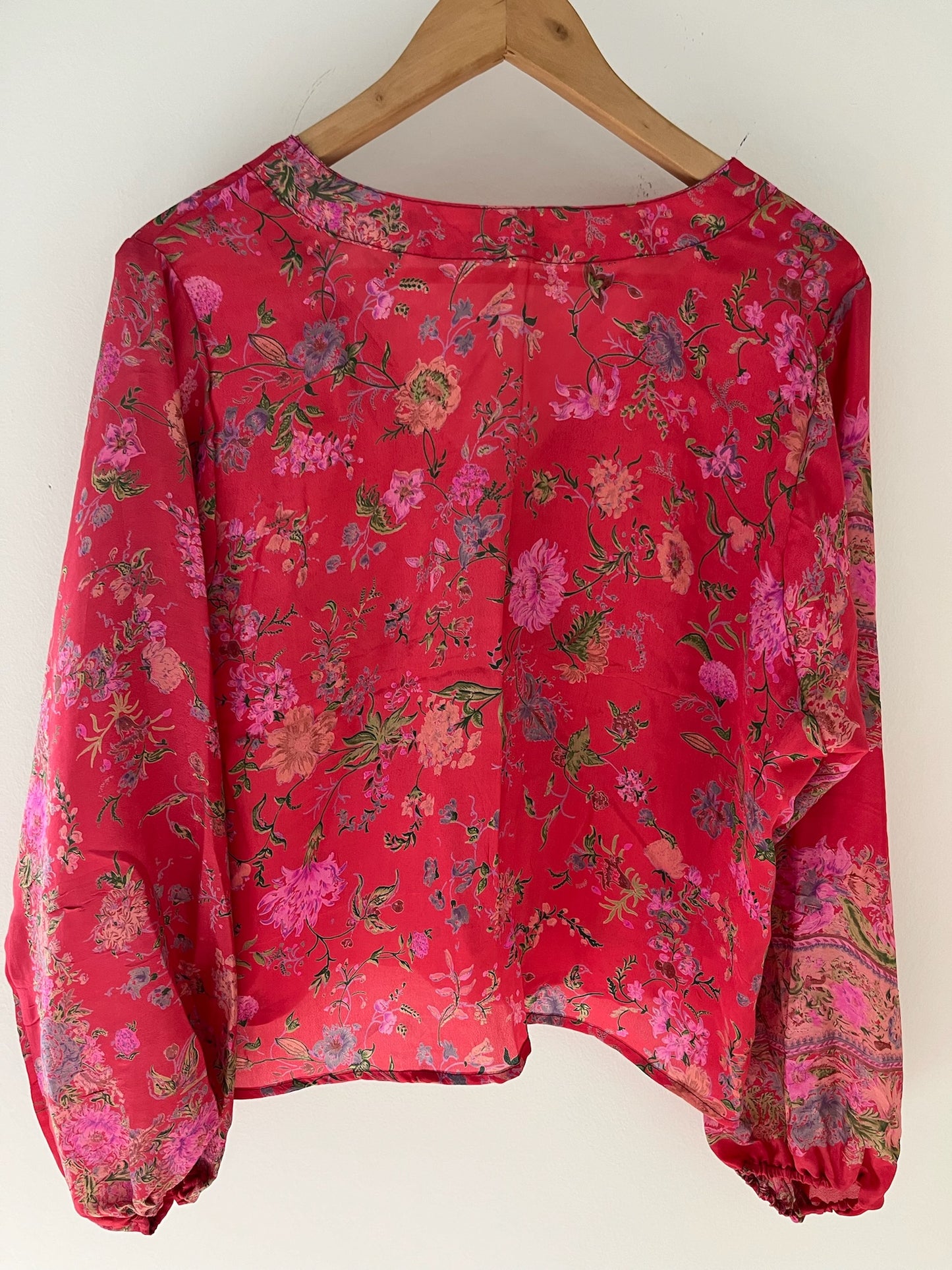 Long Sleeved 100% Silk Shirt