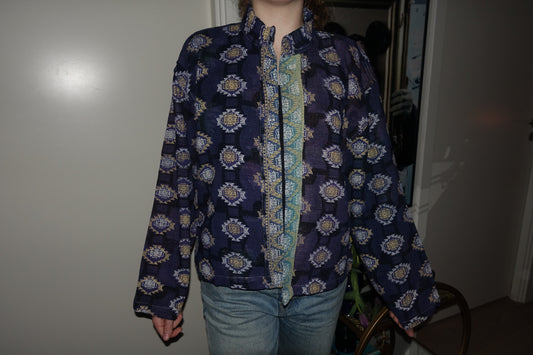 Kantha Quilted Reversible Jacket