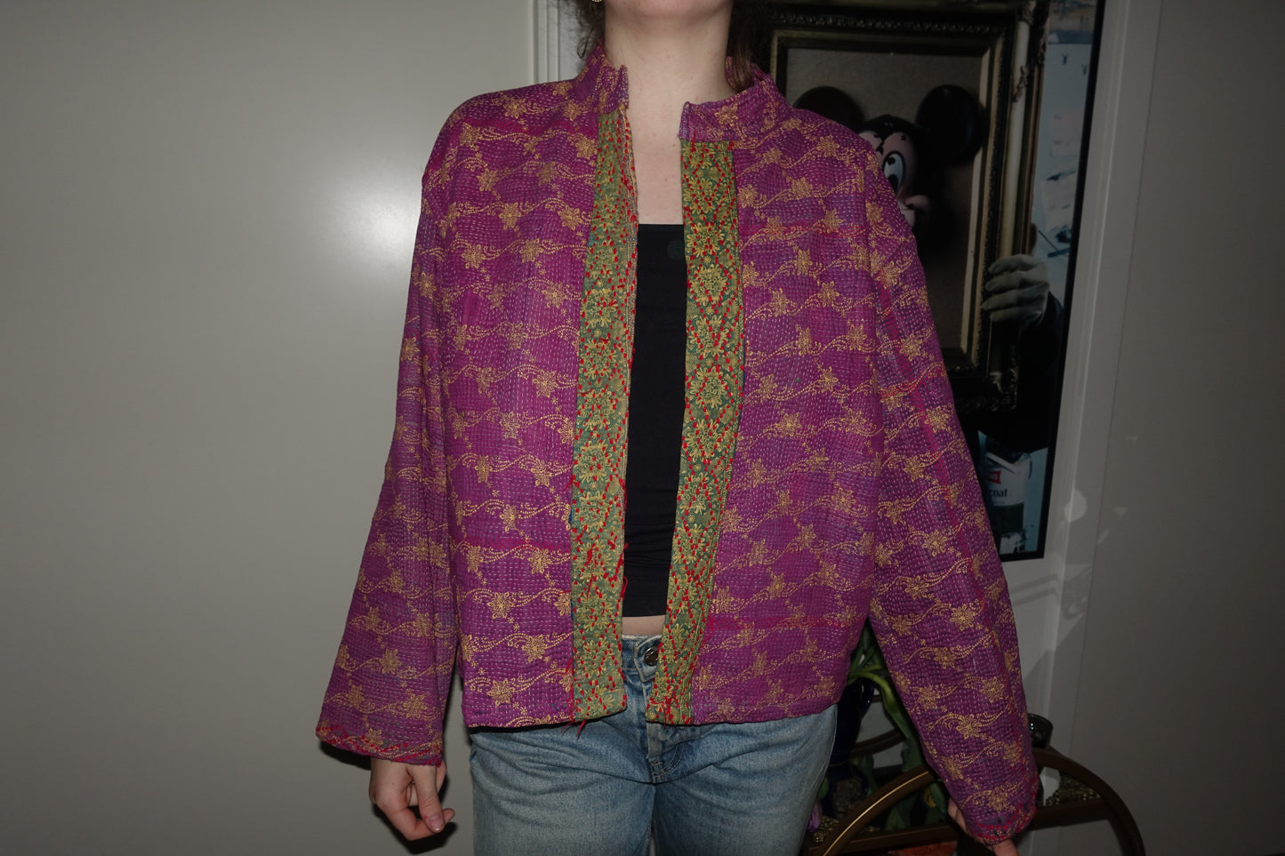 Kantha Quilted Reversible Jacket