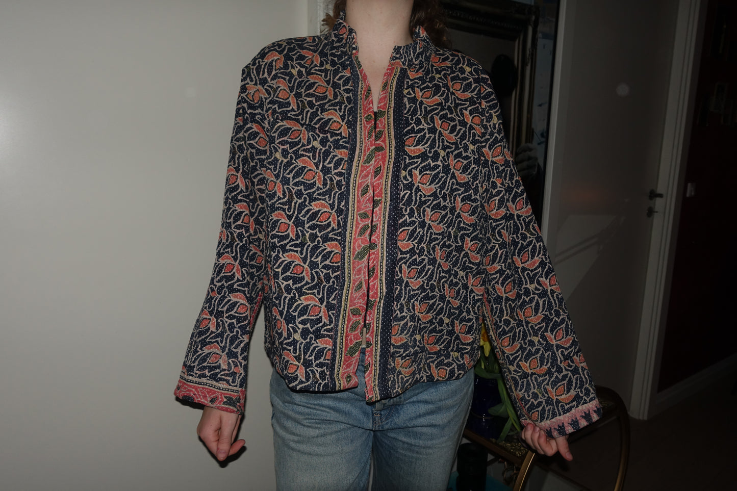 Kantha Quilted Reversible Jacket