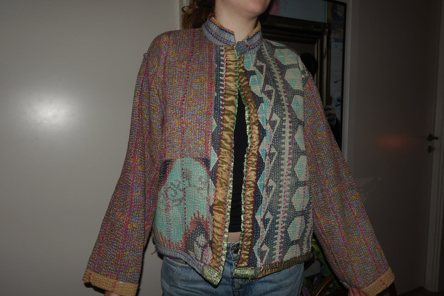 Kantha Quilted Reversible Jacket