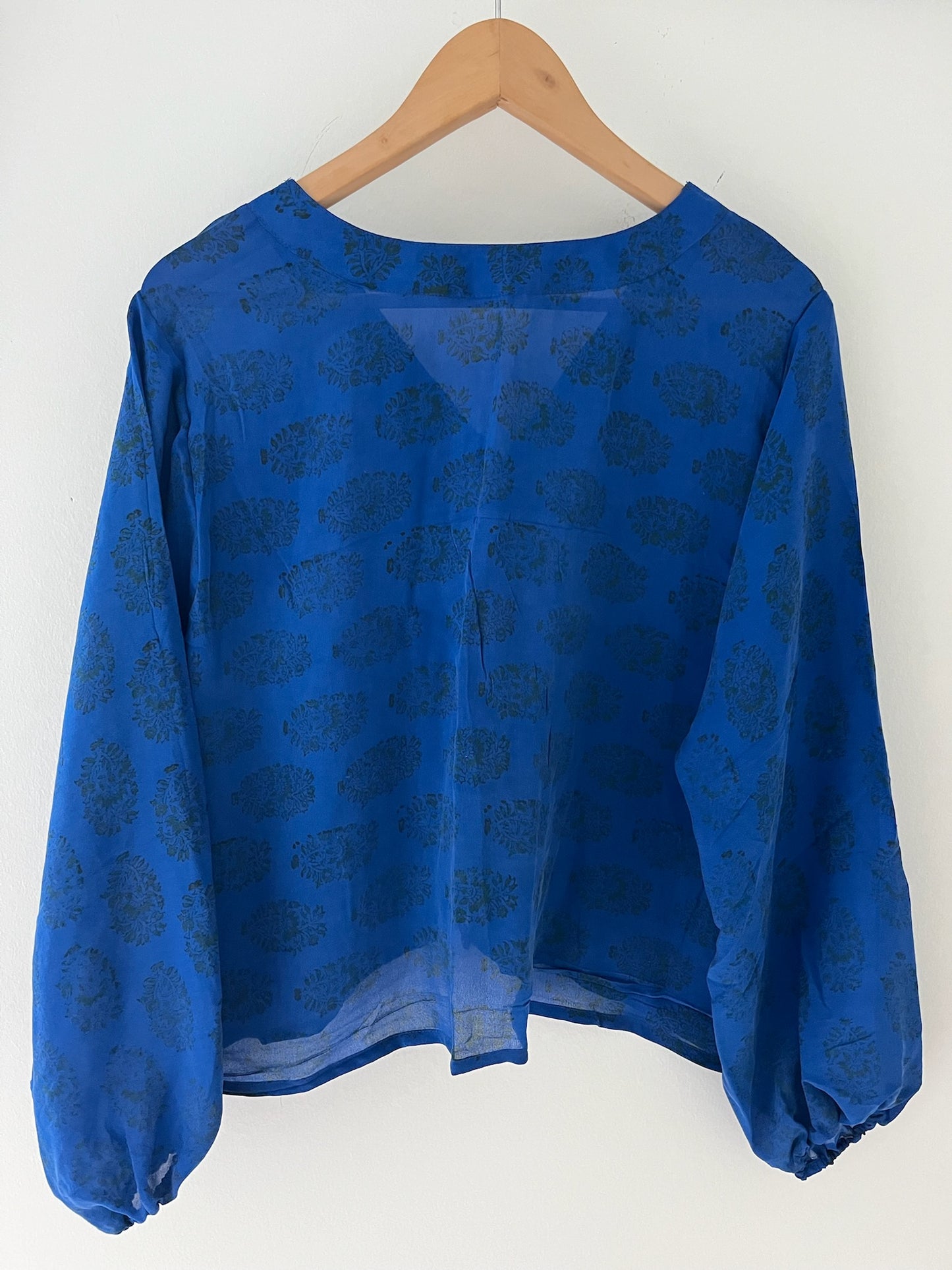 Long Sleeved 100% Silk Shirt