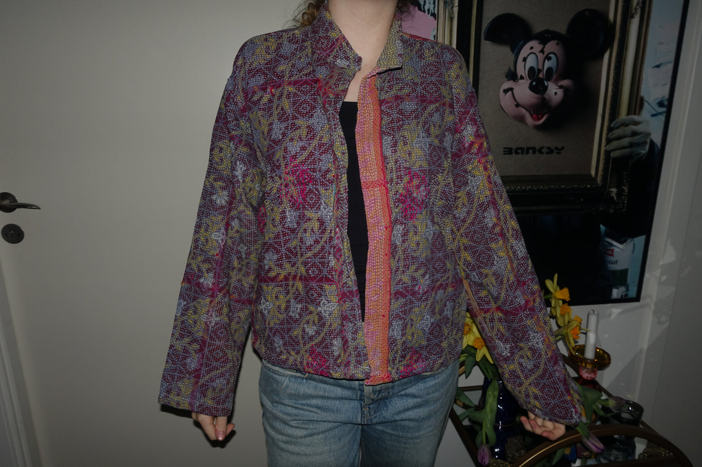 Kantha Quilted Reversible Jacket