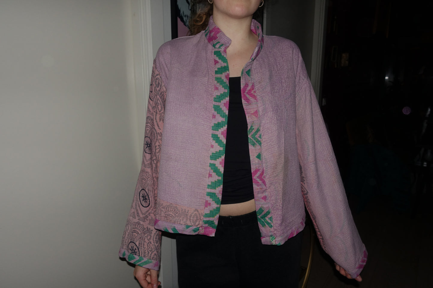 Kantha Quilted Reversible Jacket