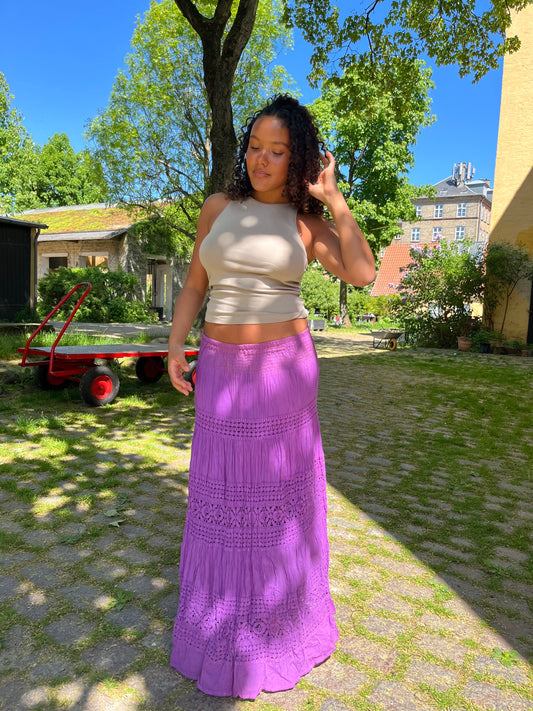 Purple Maxi Skirt