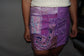 Vintage Sari Beaded Patchwork Bohemian Skirt - Purple (M-L)