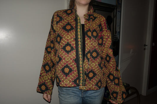 Kantha Quilted Reversible Jacket