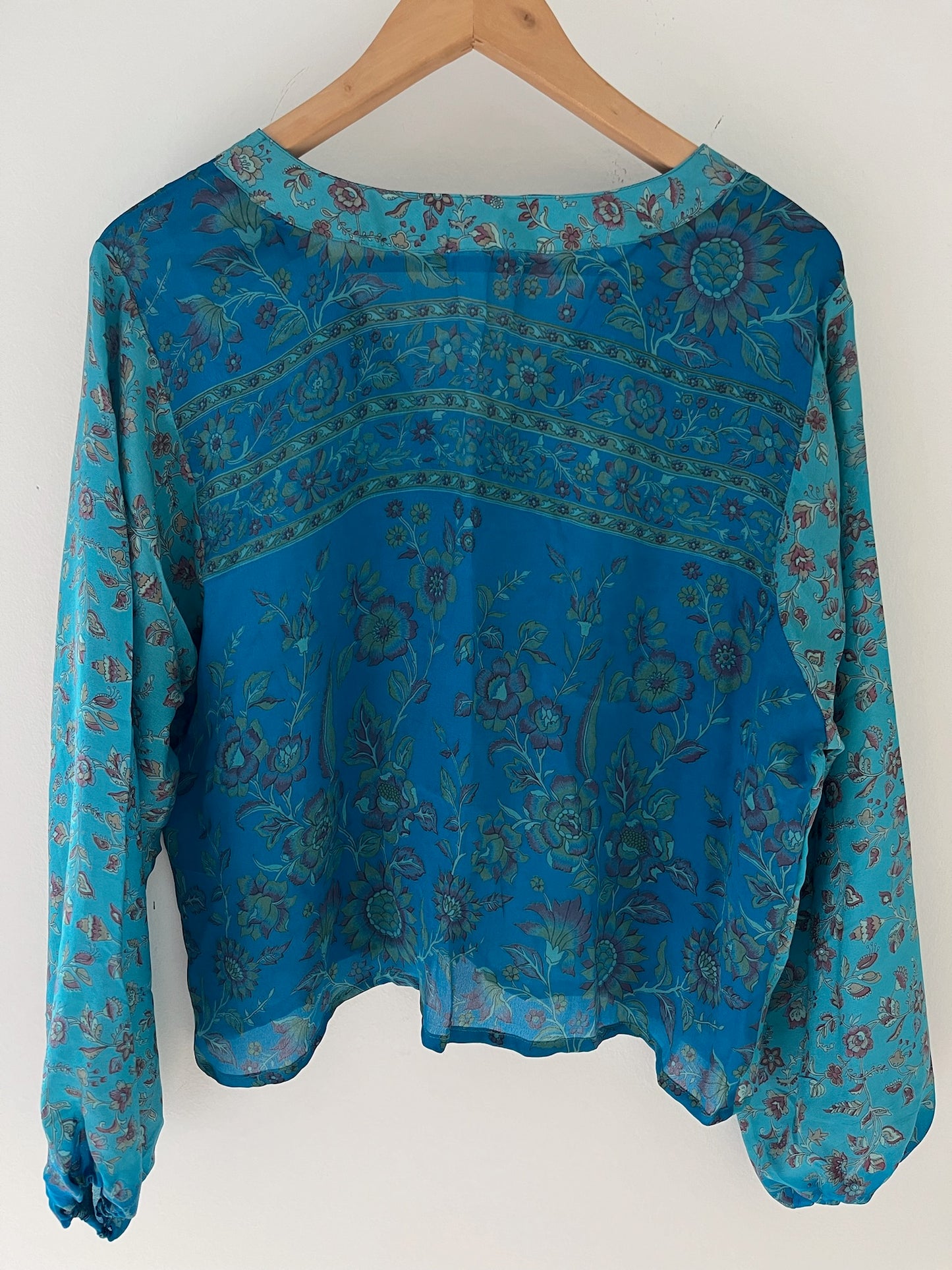 Long Sleeved 100% Silk Shirt