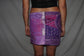 Vintage Sari Beaded Patchwork Bohemian Skirt - Purple (M-L)