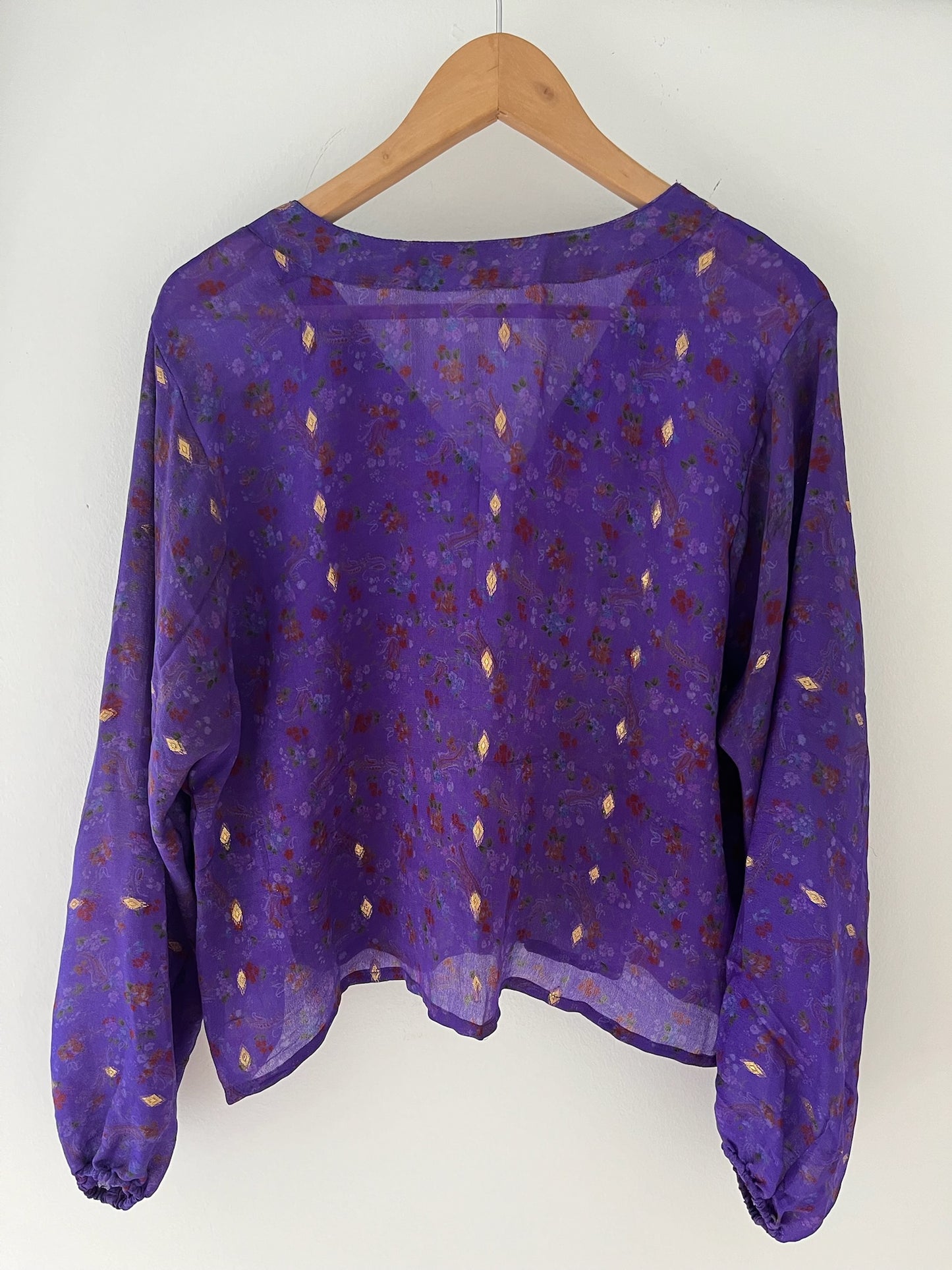 Long Sleeved 100% Silk Top