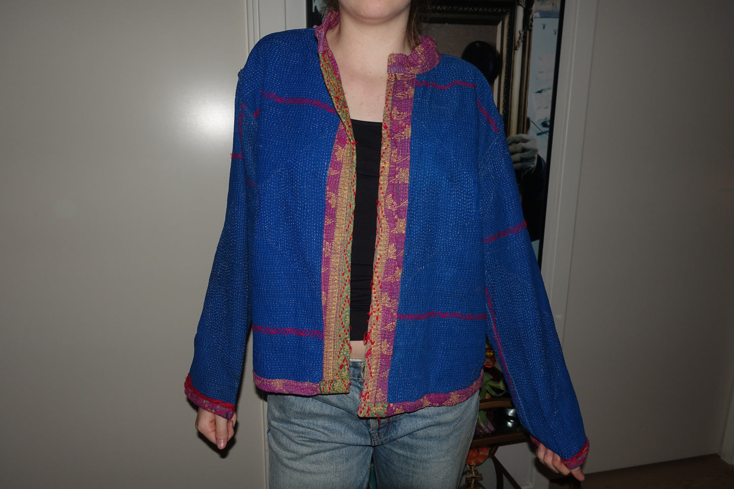 Kantha Quilted Reversible Jacket