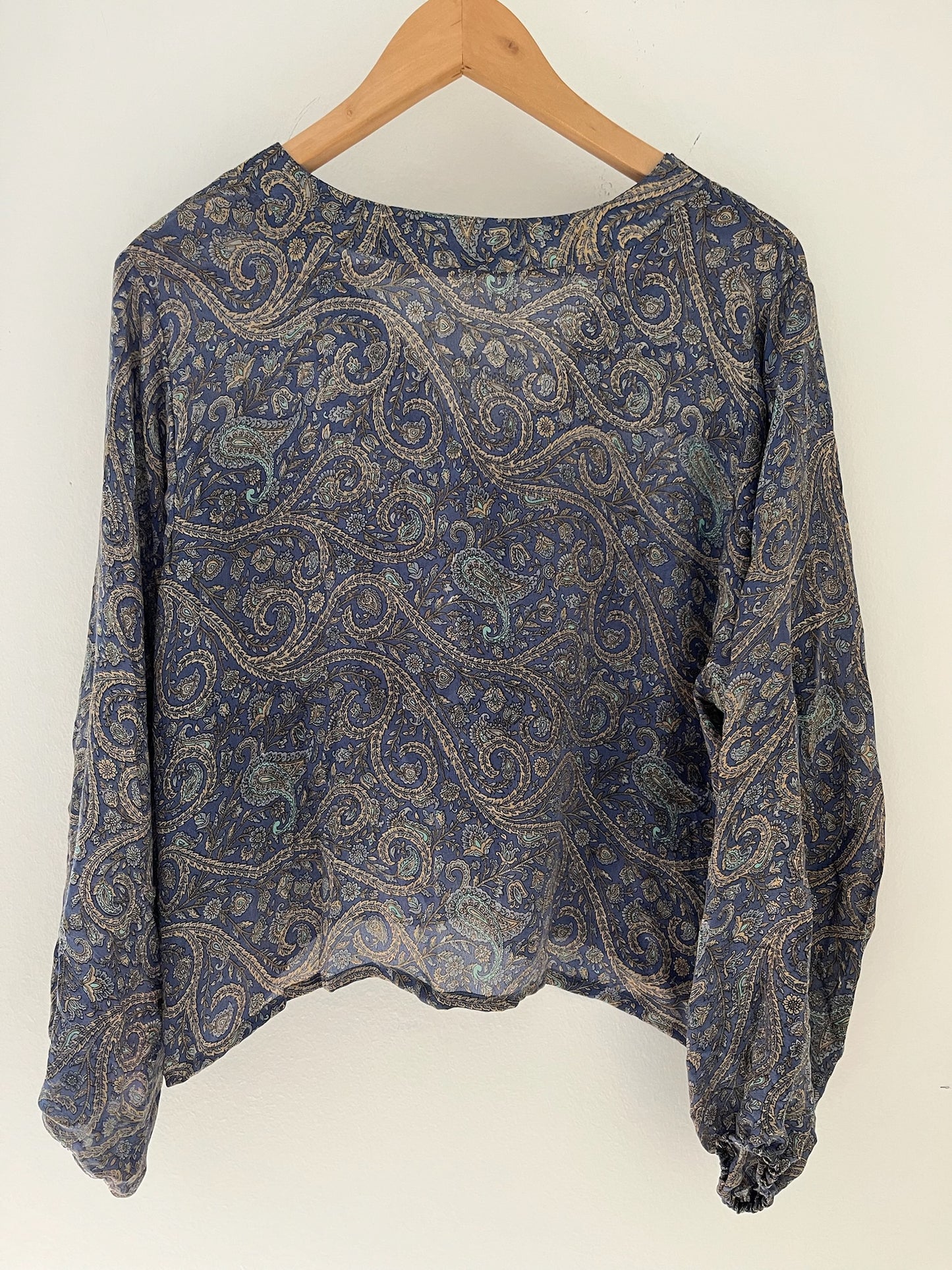 Long Sleeved 100% Silk Shirt