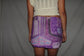 Vintage Sari Beaded Patchwork Bohemian Skirt - Purple (M-L)