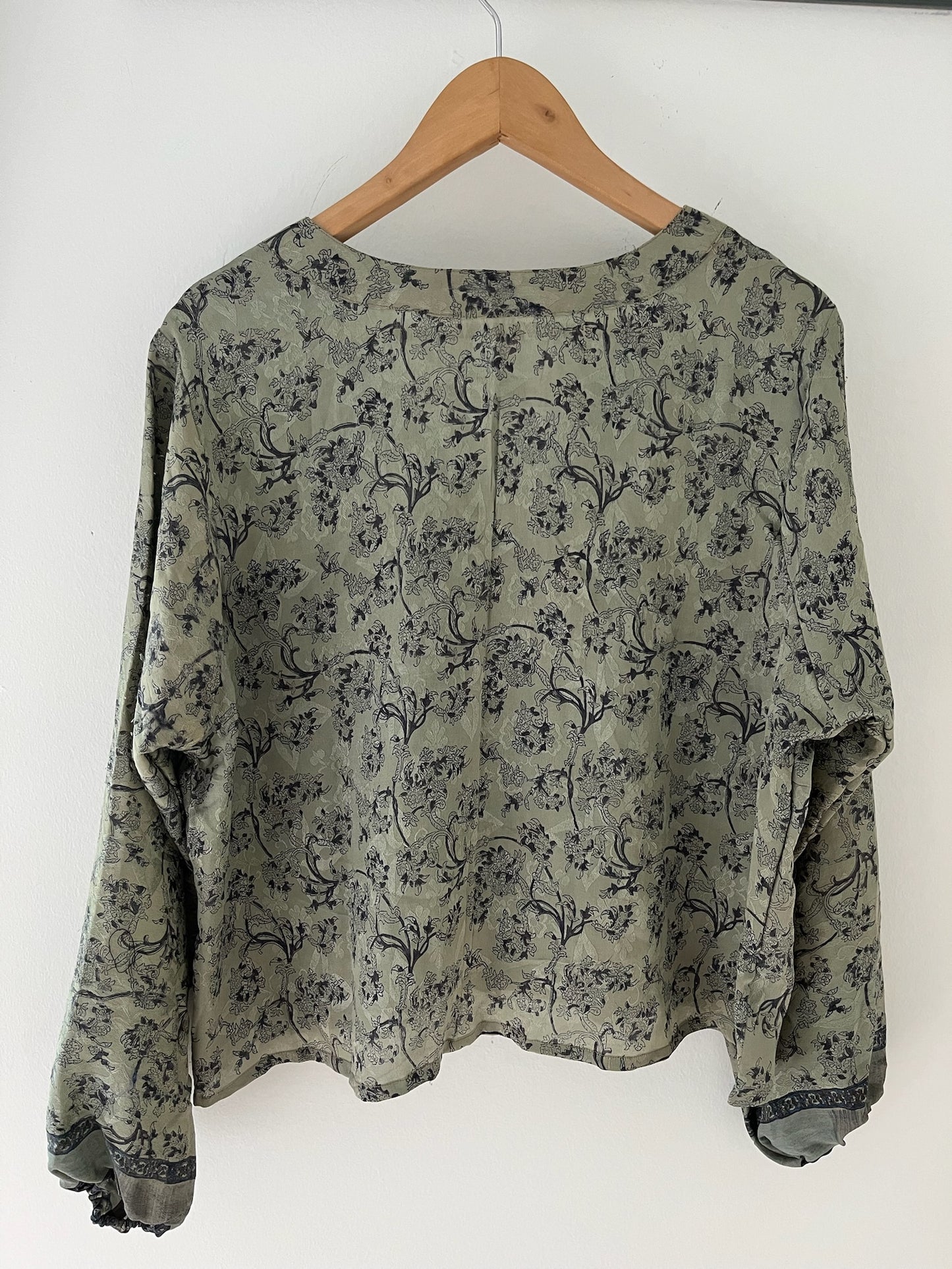 Long Sleeved 100% Silk Top