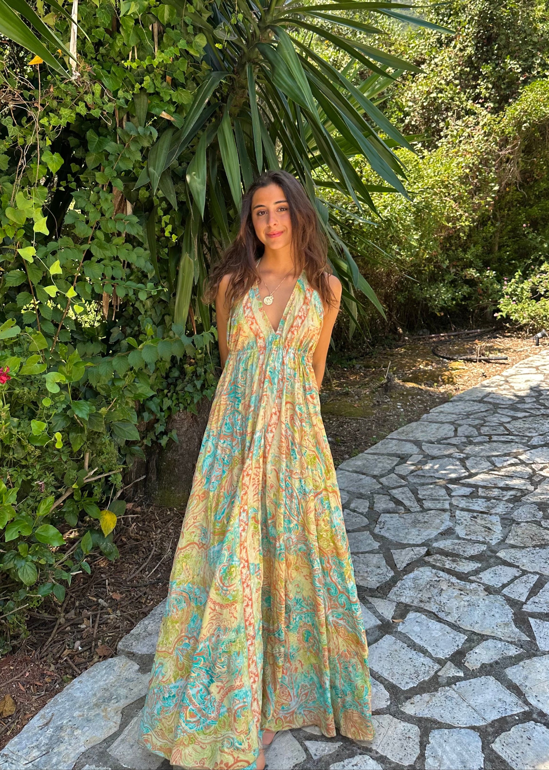 gold dress ibiza Phoenix Dress