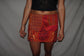 Vintage Sari Beaded Patchwork Bohemian Skirt - Orange (M-L)