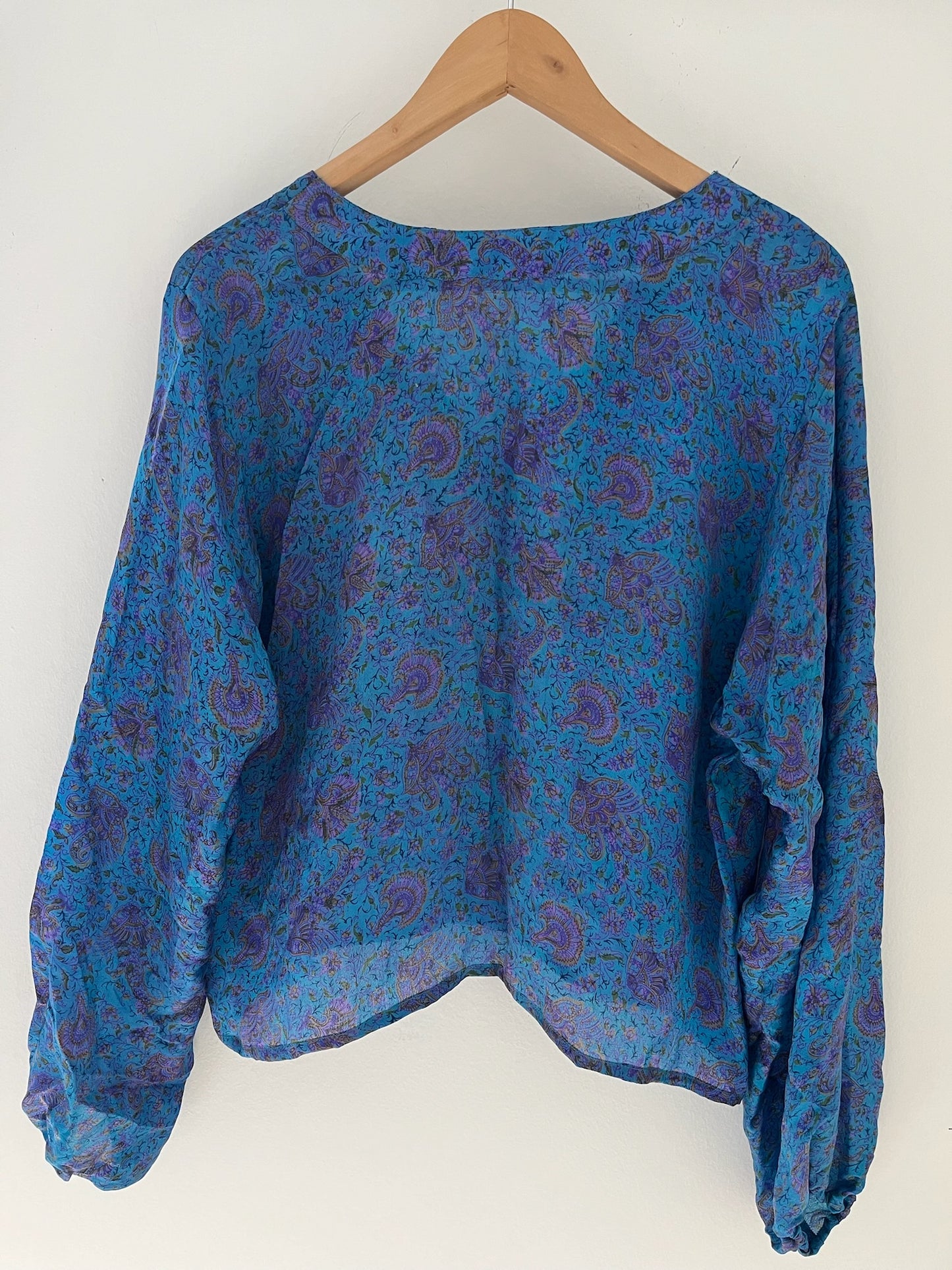 Long Sleeved 100% Silk Shirt