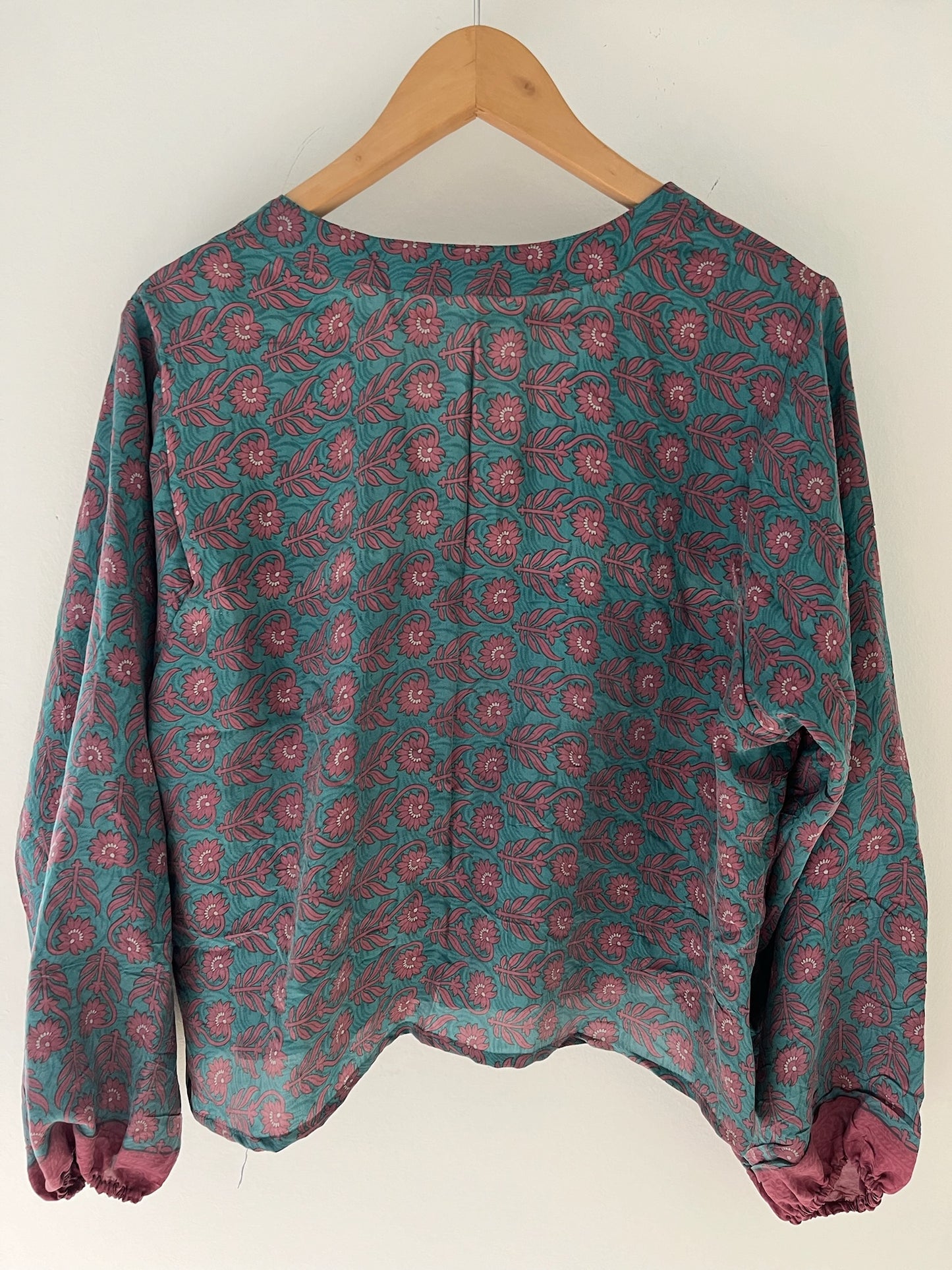 Long Sleeved 100% Silk Shirt