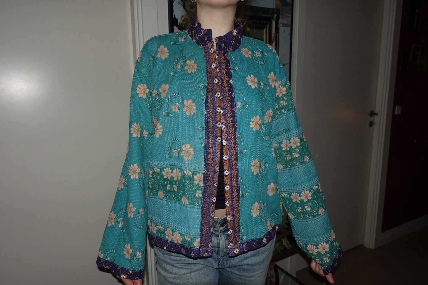 Kantha Quilted Reversible Jacket