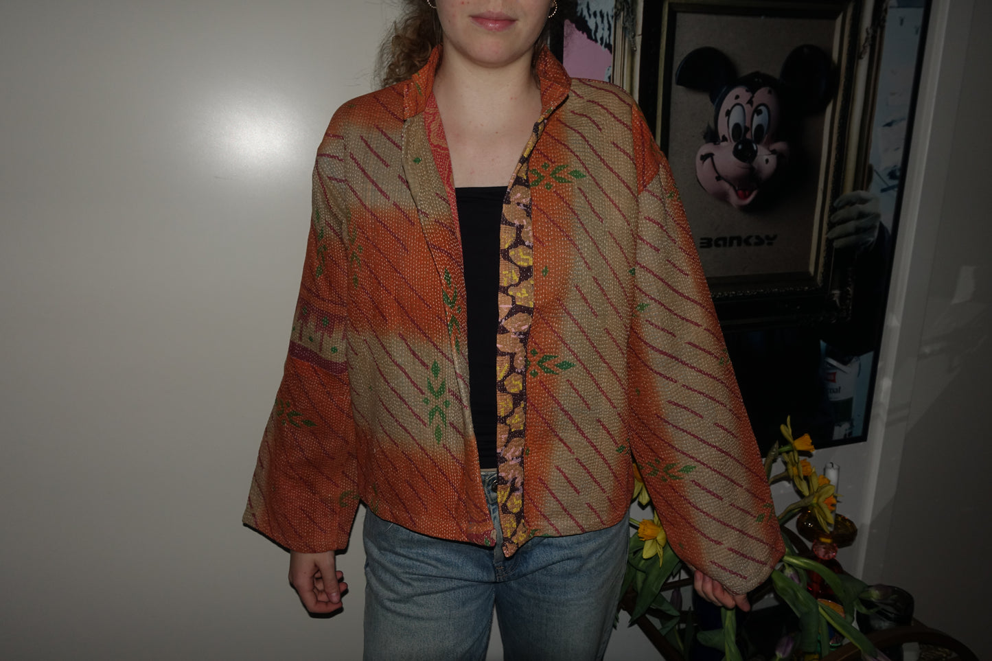 Kantha Quilted Reversible Jacket