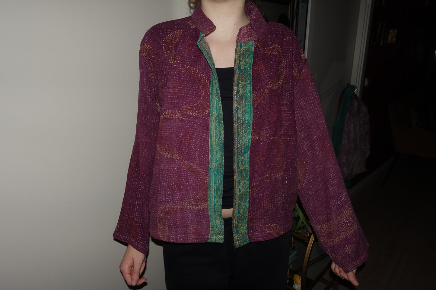 Kantha Quilted Reversible Jacket