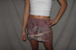 Vintage Sari Beaded Patchwork Bohemian Skirt - Rose (XS-S)