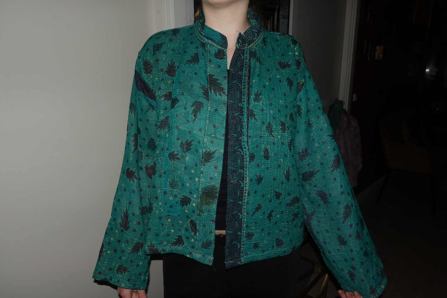 Kantha Quilted Reversible Jacket