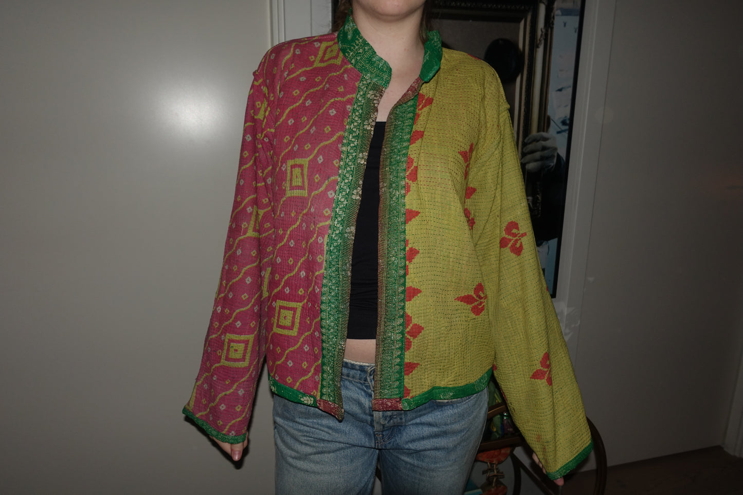 Kantha Quilted Reversible Jacket