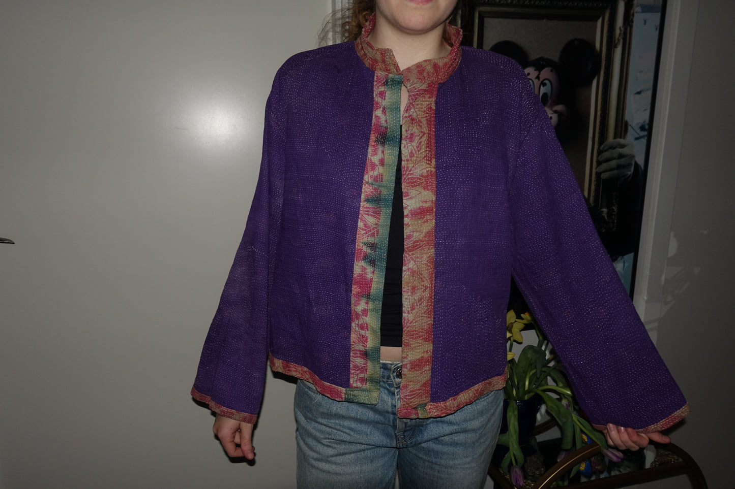 Kantha Quilted Reversible Jacket