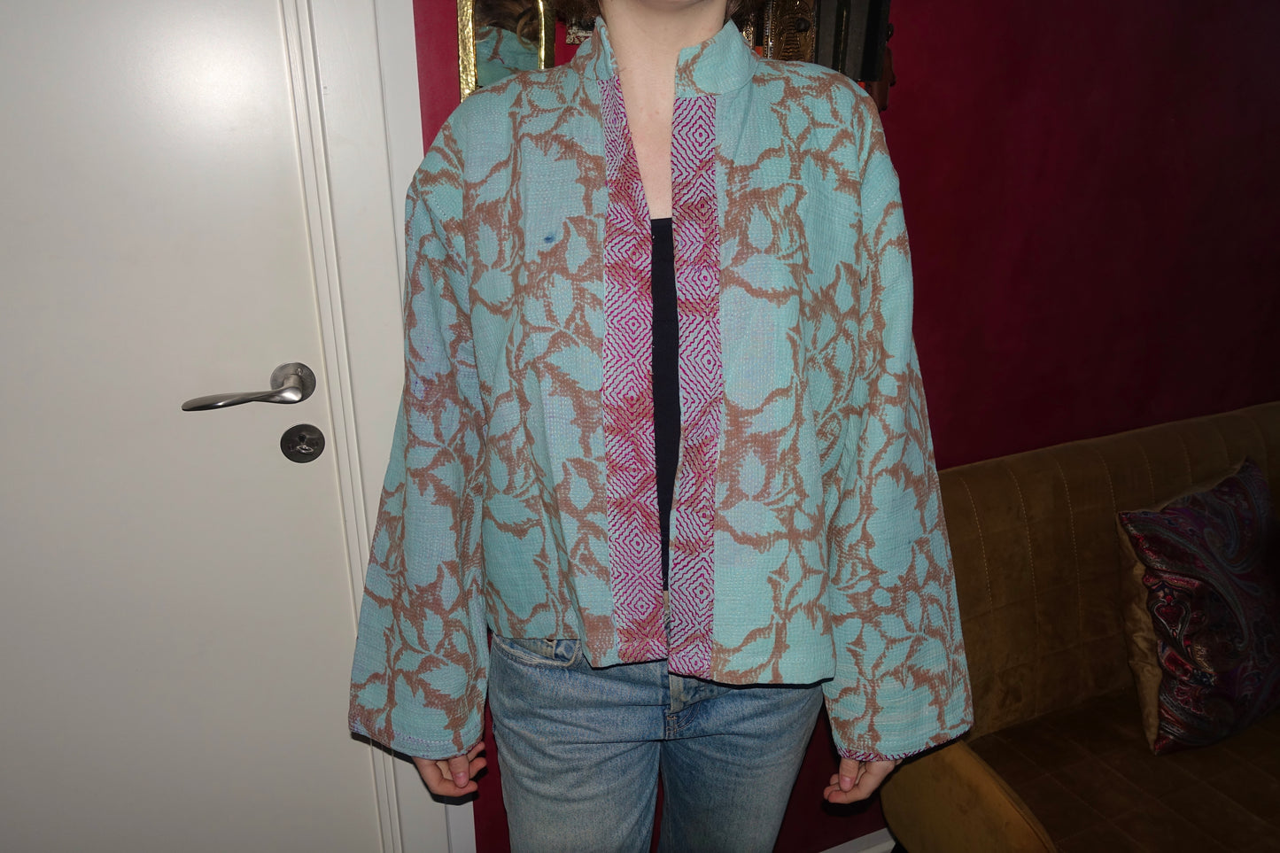 Kantha Quilted Reversible Jacket