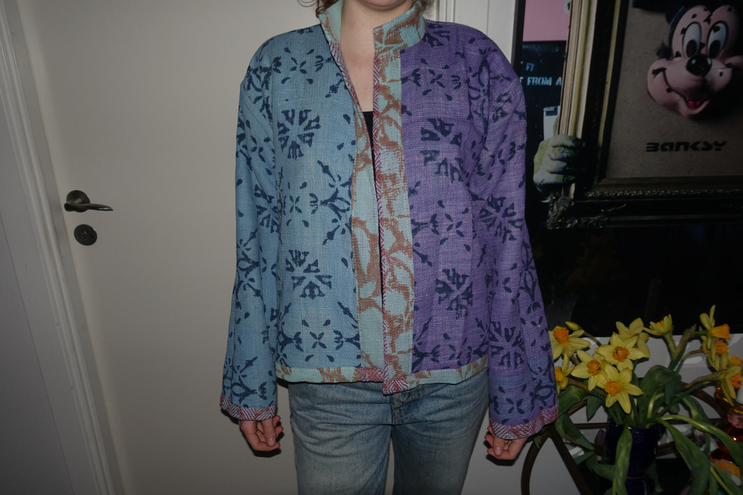 Kantha Quilted Reversible Jacket