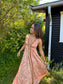 Long Ibiza Dress Blossom - Light Orange