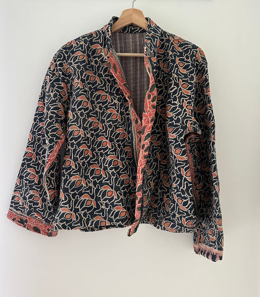 Kantha Quilted Reversible Jacket