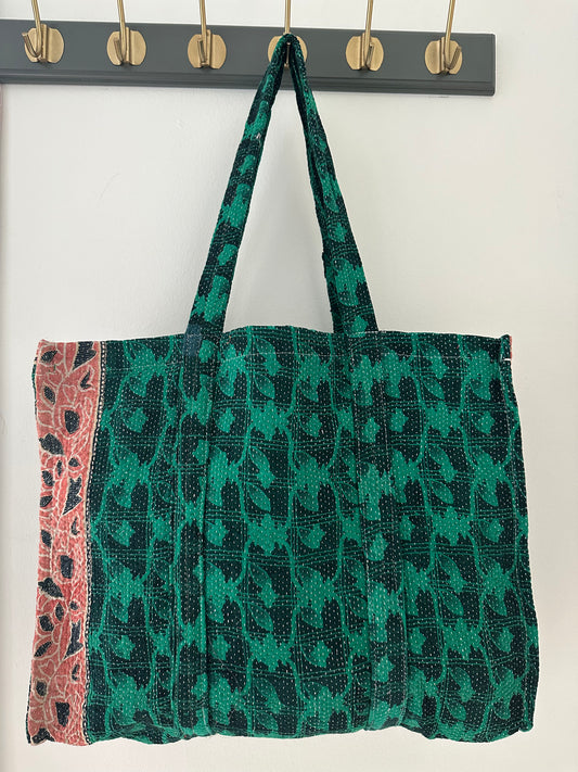 Kantha Quilted Tote Bag
