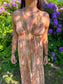 Long Ibiza Dress Blossom - Light Orange