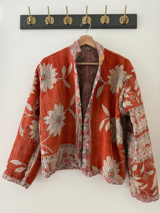 Kantha Quilted Reversible Jacket