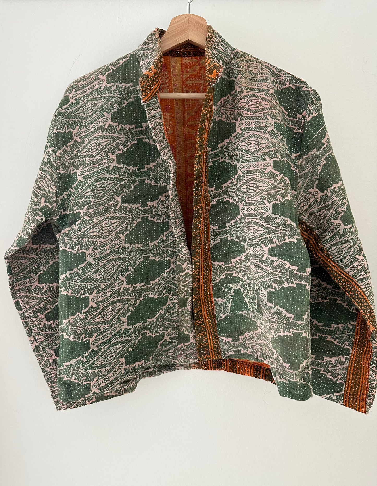 Kantha Quilted Reversible Jacket