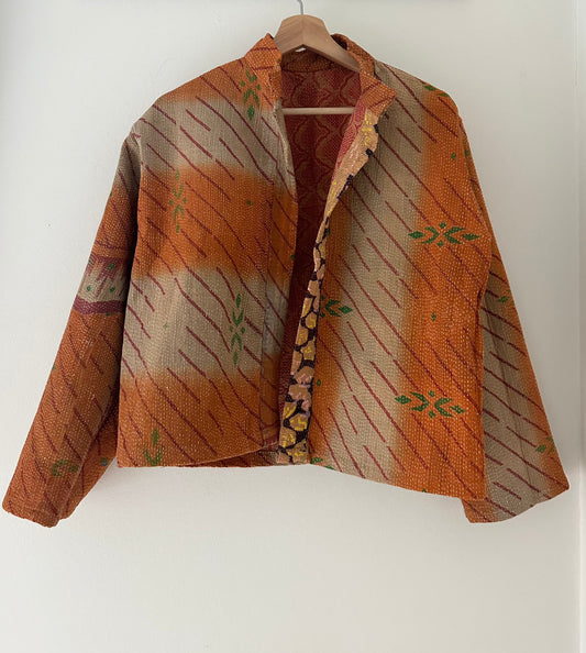 Kantha Quilted Reversible Jacket